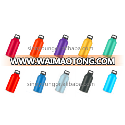 Hot Customized Powder Coated stainless steel vacuum water bottle