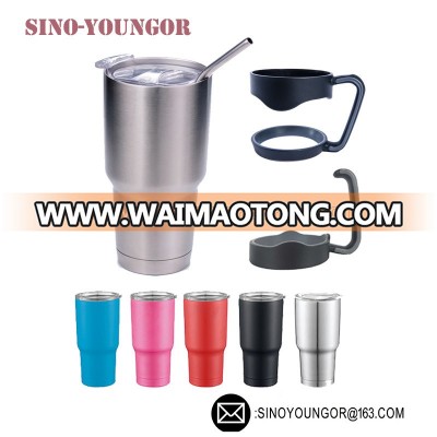 Hot Sale 30oz Stainless Steel Insulated Vacuum Tumbler Cup With Straws