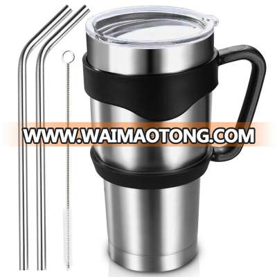 High quality 30 oz stainless steel Tumbler cup, Travel Mug with handle lid and straws