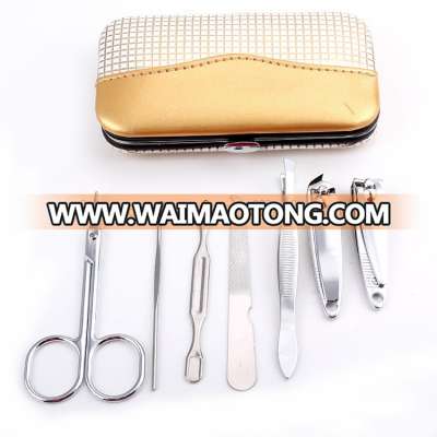 Houndstooth design perdicure nail cutter manicure set