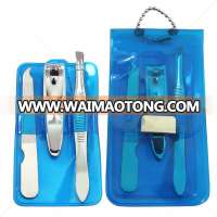 Simple packed 3 in 1 nail clipper file eyebow tweezer of manicure pedicure set