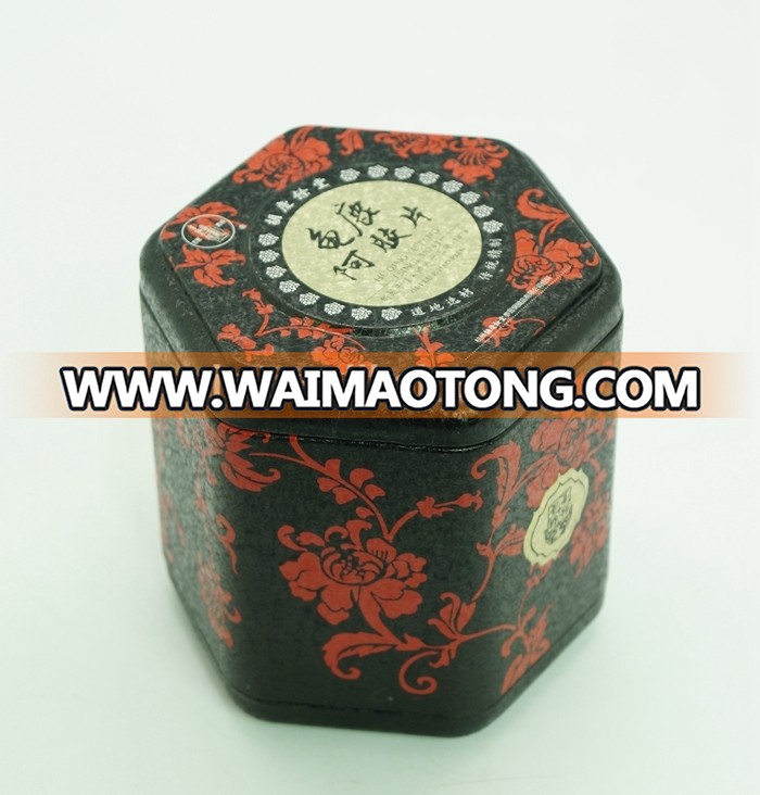 Customized Hexagon Metal tea tin cans for tea packaging